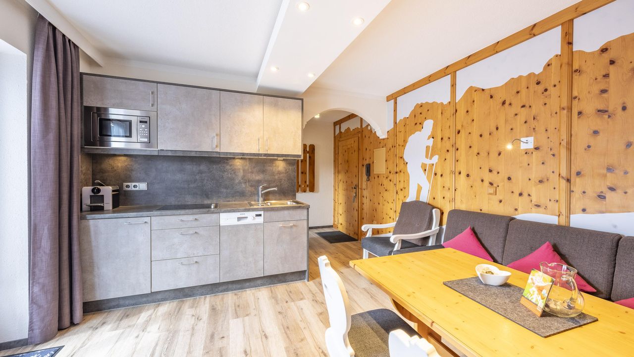 Ferienwohnung Freiwild Wohnraum und Küche-Ferienwo Ferienwohnung Freiwild Wohnraum und Küche-Ferienwo